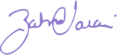 Zahra Valani signature